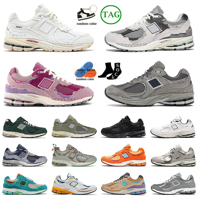 Luxe Mode Femmes Hommes Rétro 2002R Chaussures Décontractées 2002 R Protection Pack Rose Pluie Nuage Fantôme Mer Sel Marine Foncé Atlas Lemon Haz