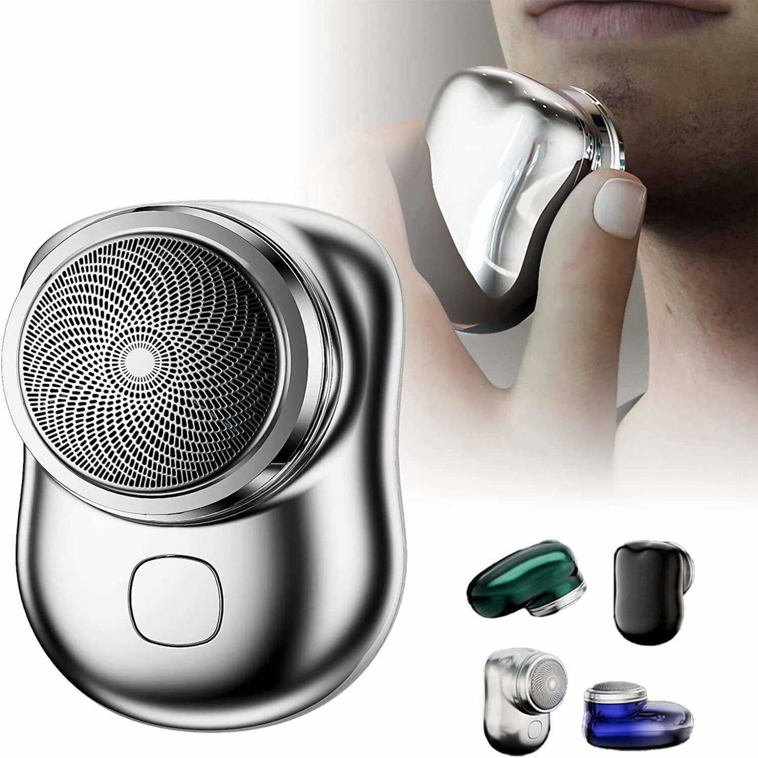 

Electric Shavers New Mini Portable Electric Shaver Pocket Size Beard Shaver Wet and Dry Mens Face Razor Electric Razor for men T230129