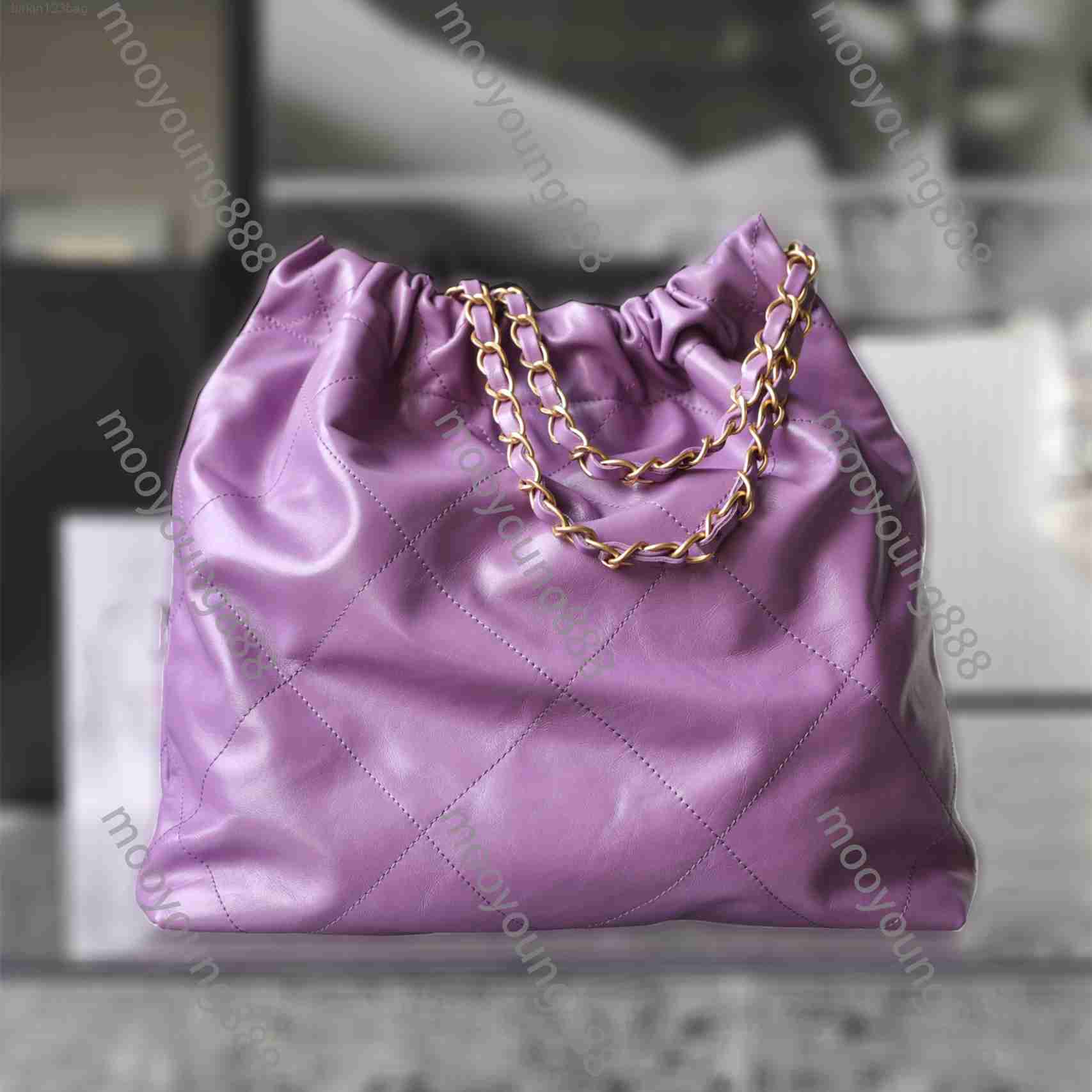 

10A Top Tier Quality Luxury Designer 22 Handbag Medium Quilted Tote Women Small Real Leather Bucket Purse Shopping Tote Black Calfskin, Yellow real leather