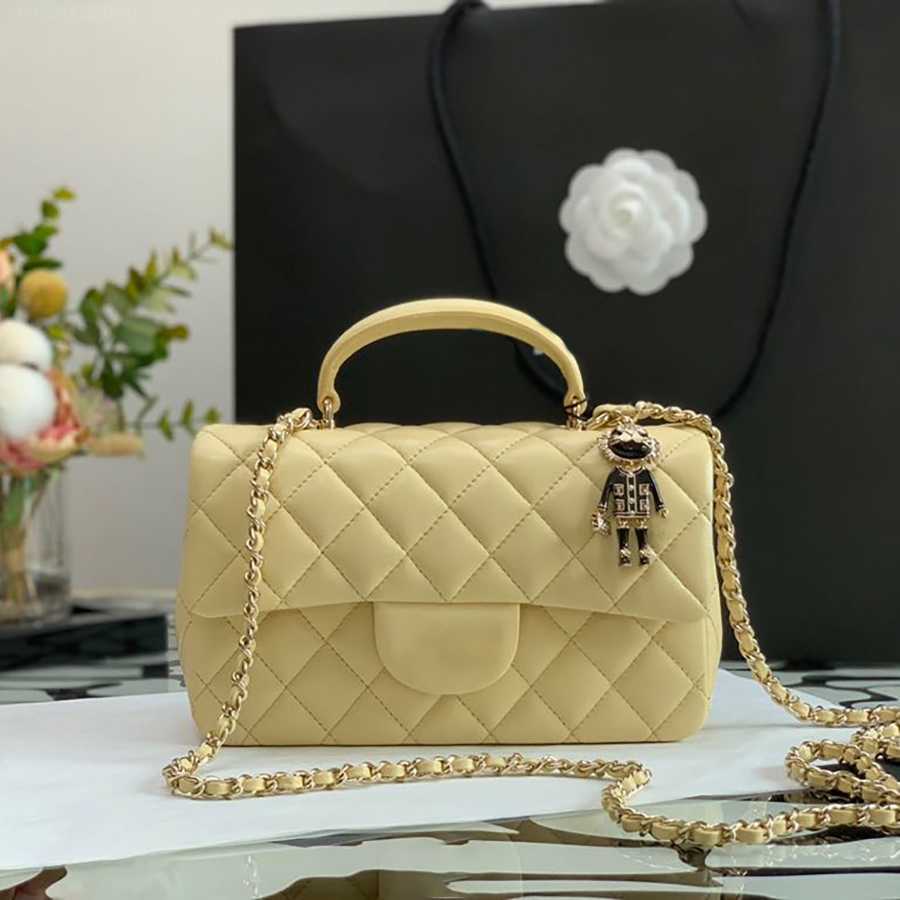 

10A Mirror quality Diamond Lattice 2022 Mini Flap Bag With Top Handle Designer Women Cross Body Bags AS2431 Luxuries Designers Shoulder Bag