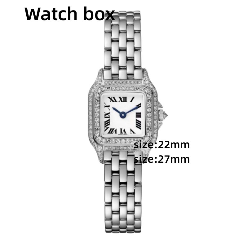 

Fashion Luxury women's Watch neutral casual Quartz Watch 2 Size 22mm 27mm Roman numerals Ladies fashion classic multi-color optional, Gray