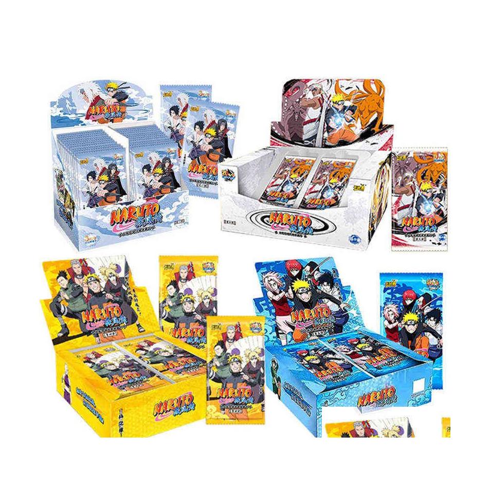 

Card Games Kayou Naruto Cards Series Game Character Box Cp Sasuke Collection Flash Toys Christmas Gift For Children Kids Drop Delive Dh0Ml