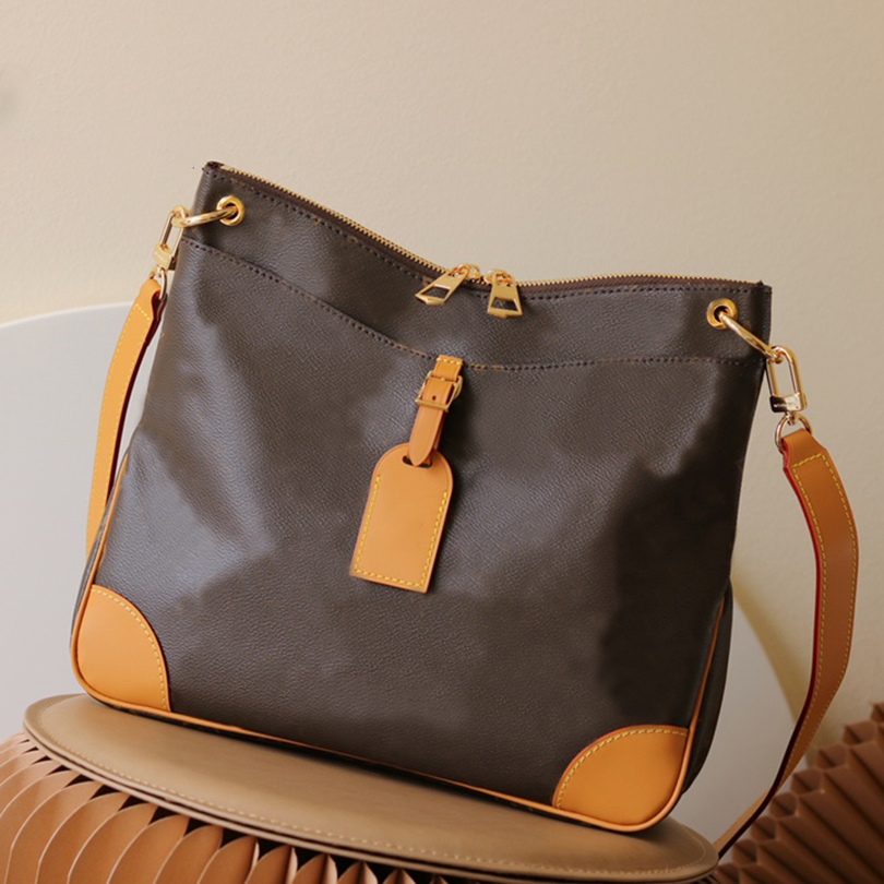 

9A Designer Bags Real Cowhide Presbyopia Pattern Tote Large Capacity Adjustable Shoulder Strap Handbags, Brown corner
