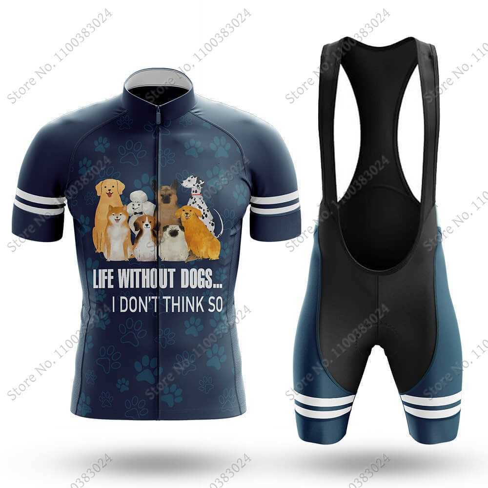 2023 Blue Dogs Cycling Jersey Set Summer Cartoon Anime Clothing Bike Shirts Suit Bicycle bib Shorts MTB Maillot Cyclisme-image-838198540