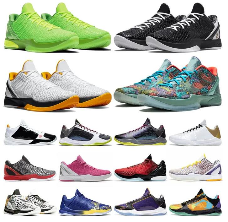 

Mamba Zoom 5 6 Basketball Shoes With Socks Protro Bruce Lee What If Lakers Tucker Big Stage Chaos Rings Eybl Metallic Gold Grinch Forever Men Sneakers, 14