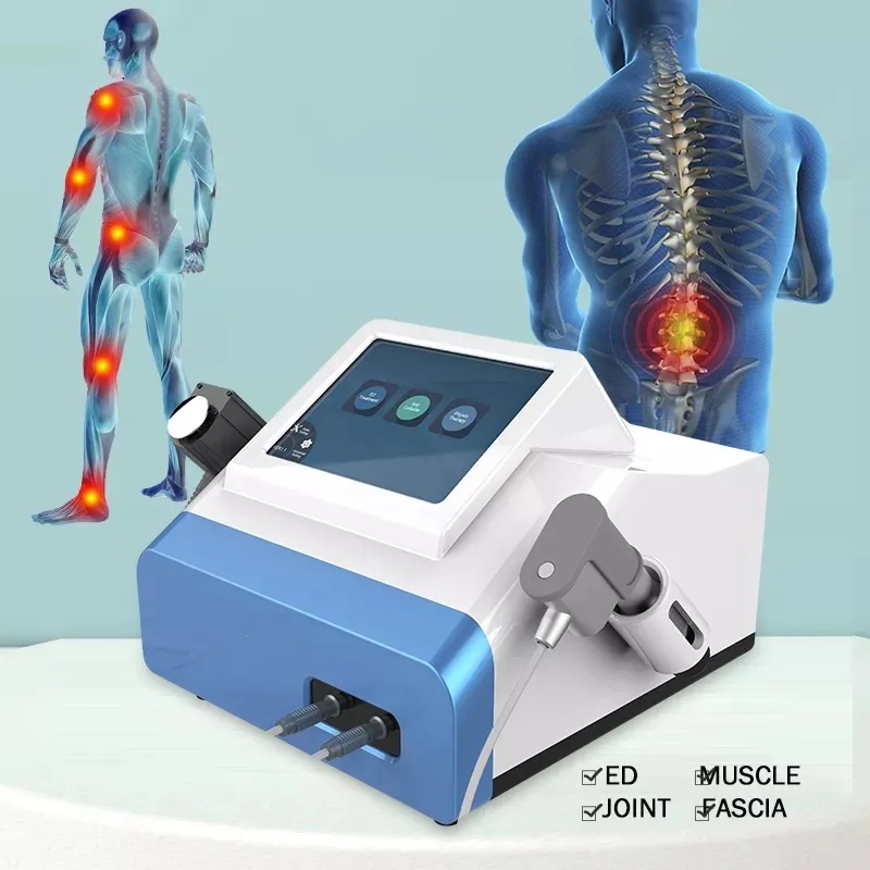 2 en 1 autres articles de soins de santé équipement de thérapie par ondes de choc machine physique à onde de choc pneumatique électromagnétique t