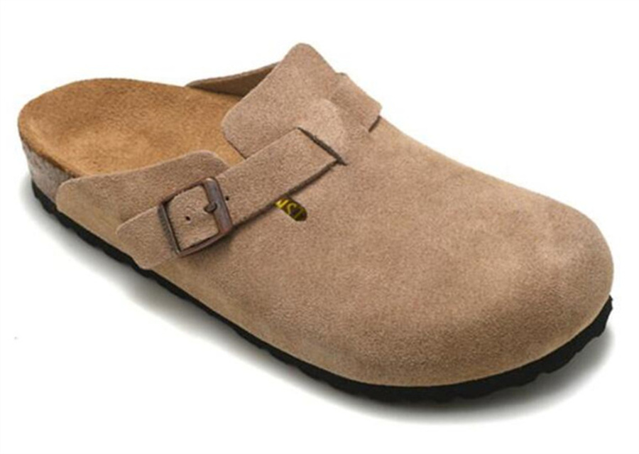 Boston Sandals Oiled Leather Bag Head Pull Cork Suede Designer Slides Autumn Winter Loafers Shoes Classic Tan Brown Black Fashion Luxurys Mens Wo