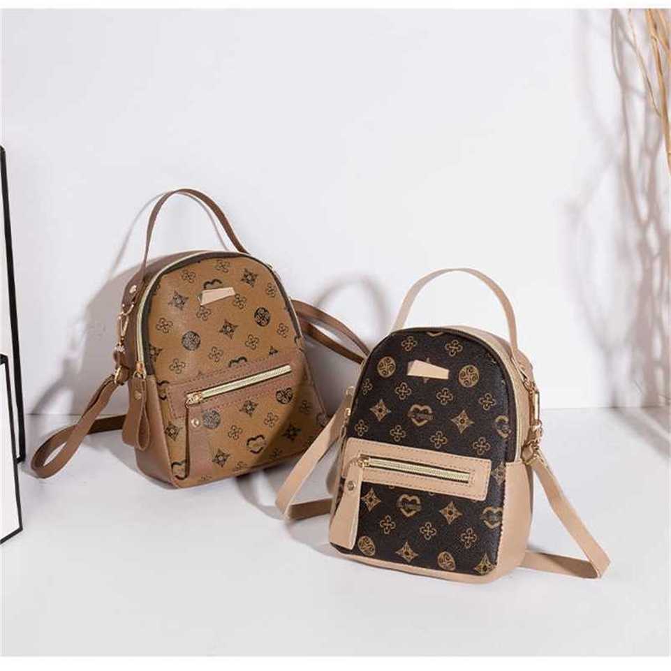 

2023 Retro Vintage Bags Lady girls Mini Backpack Designers Rucksack Women Fashion Shoulder Bags PU Leather Sport Outdoor TARVEL Shopping School Pack T02BRH4, Pink7