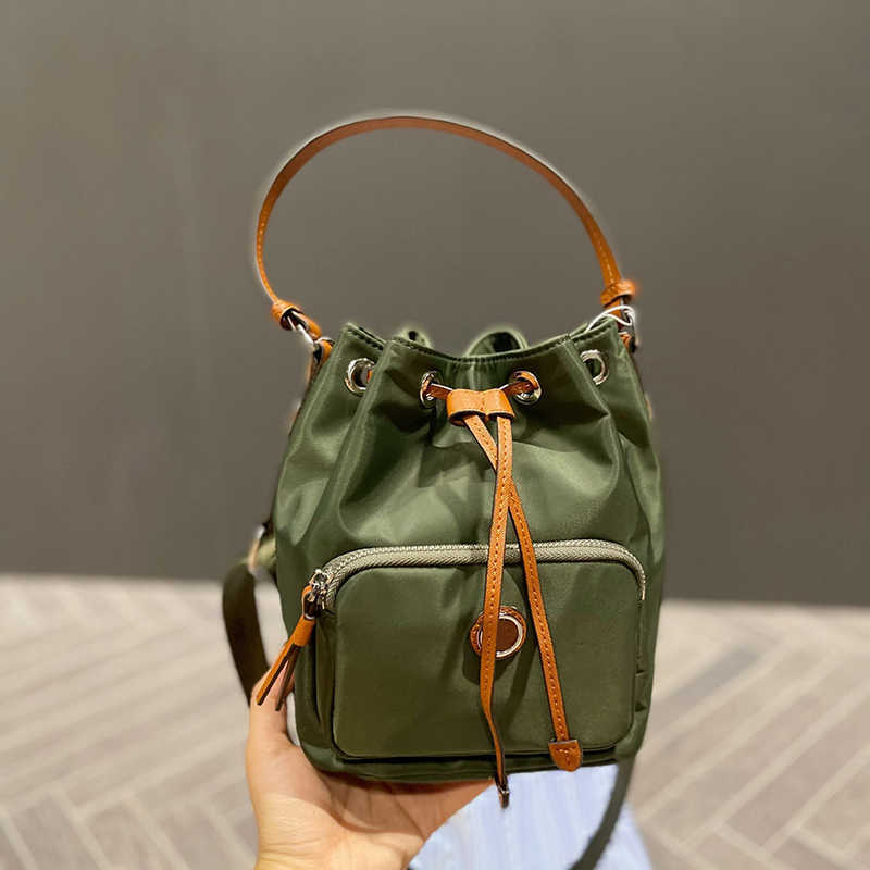 

shoulder bags totes designer handbag women canvas bucket bag Fashion Solid Color Crossbody Purse mini bag black wallet 230129, Blue