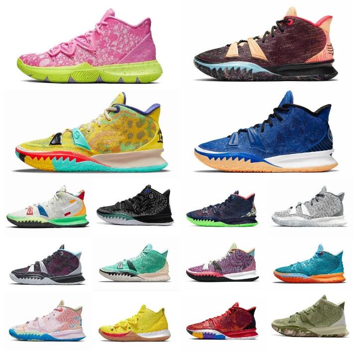 

Kyrie 7 Kyries Basketball Shoes Collection Special FX Pre-Heat VIII Kyrie Men Gold Daybreak Beach Vibes Sisterhood Icons of Sport Citron Pulse Tennis Sneakers
