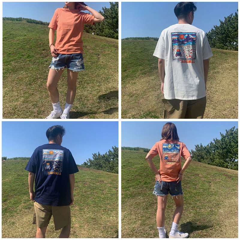 

Patago Men's T-Shirts A Quality black S--2XL Tee T gonias Shirts Black White Men Summer Fashion Casual Street T-shirt Tops