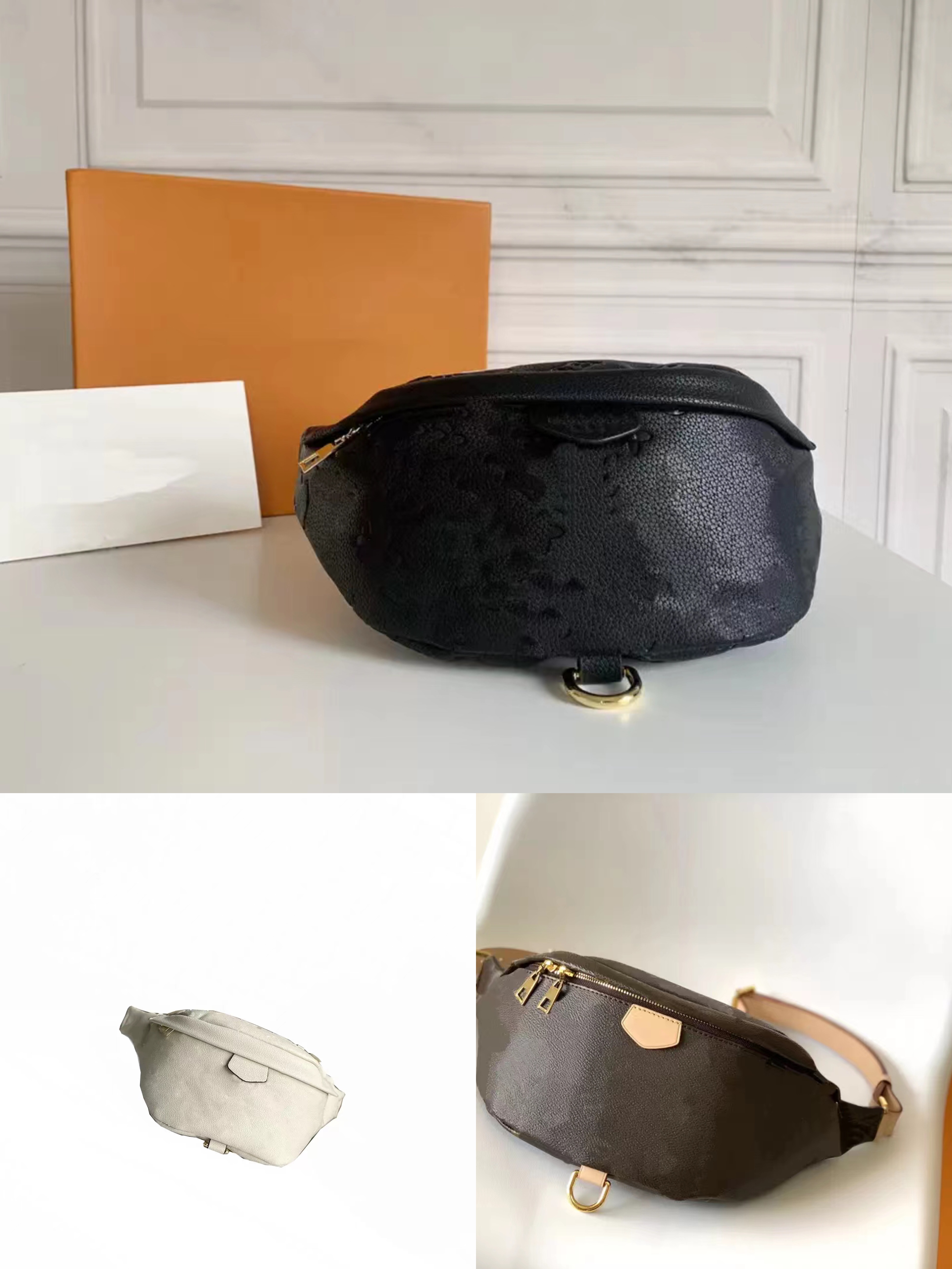 

2023Luxury accessories fashion ladies and men latest messenger shoulder bag waist bags temperament cross waist bag644, White#43644