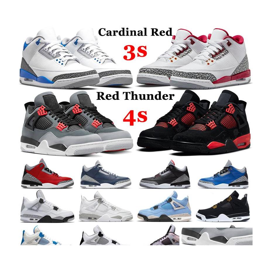

Other Shoes 2022 Jumpman 3 Basketball 4 Men Women 3S Cardinal Red Thunder Pine Green 4S Infrared Cool Grey Military Black Cat Bred N Dhygt