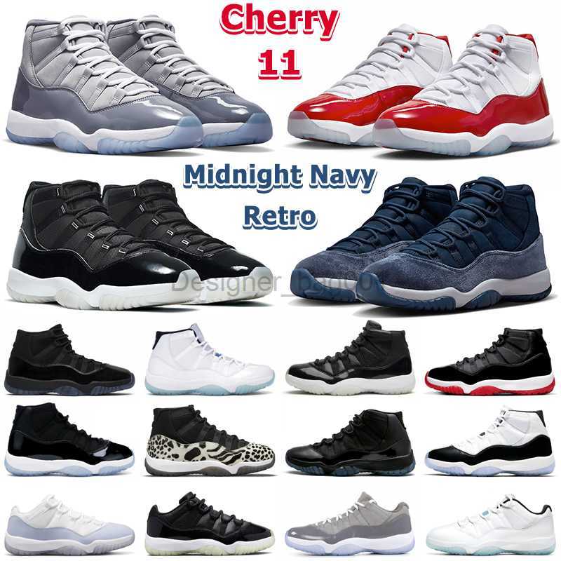 

11 Retro Basketball Shoes Men 11s Cherry Cool Grey Midnight Navy Jubilee 25th Anniversary Concord Bred Low 72-10 Legend Blue Mens Women, 31