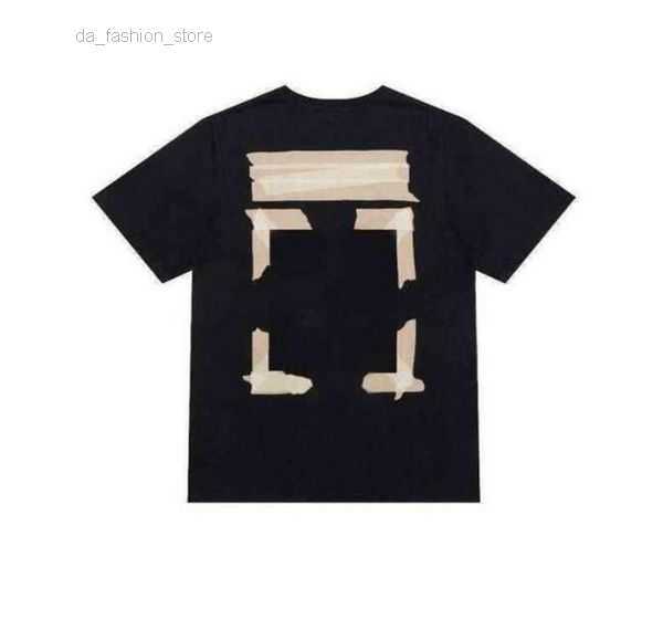 

Chao Brand Off Style White Summer t Shirts Rendering Graffiti Arrstyle Lovers Cotton Short Sleeve T-shirt Backing Men' Shirt 6 SW9I