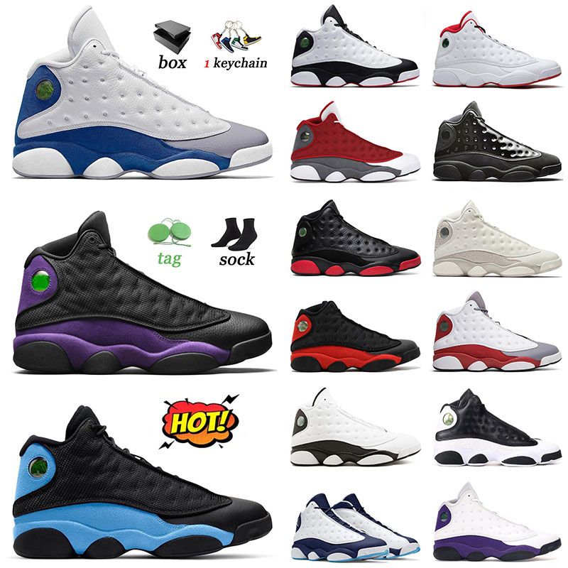 

Jumpman 13 Court Purple Basketball Shoes 13s Sneakers French Blue He Got Game Barons Cap And Gown History of Flight Phantom dirty Bred J13 Men Women Trainers Sports, 40-47 phantom