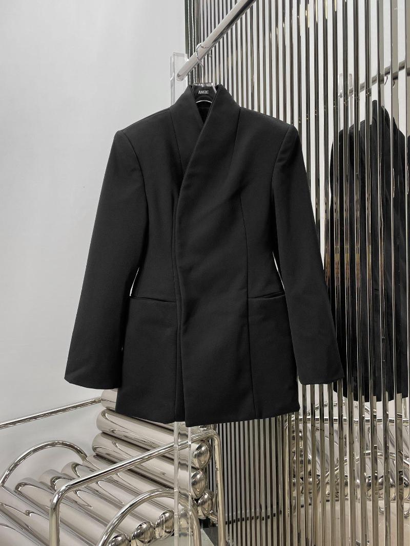 

Women' Suits 2023 Hourglass Wool Suit Coat 1105, Black