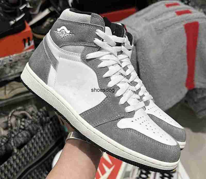 

2023 Washed Heritage 1 1s High OG Basketball Shoes Casual Black Fire Red Light Smoke Grey Sail DZ5485-051 Men Outdoor Sports Sneakers Mens