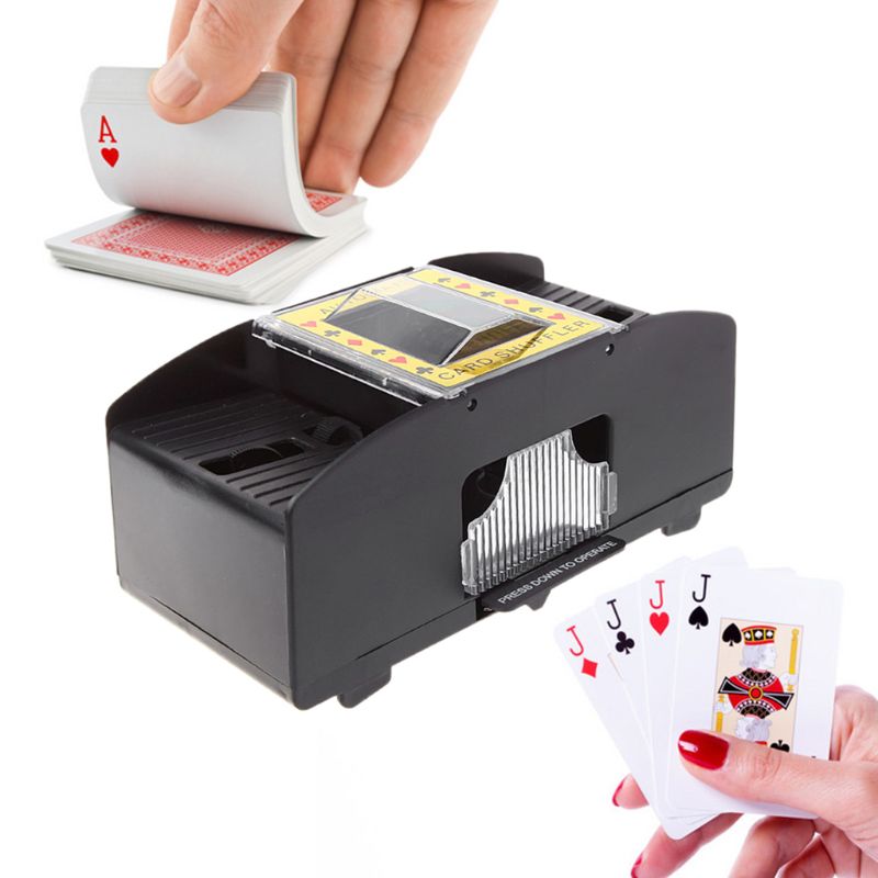 

Automatic Poker Card Shuffler Board Games Battery Operated Playing Cards Shuffle R66E