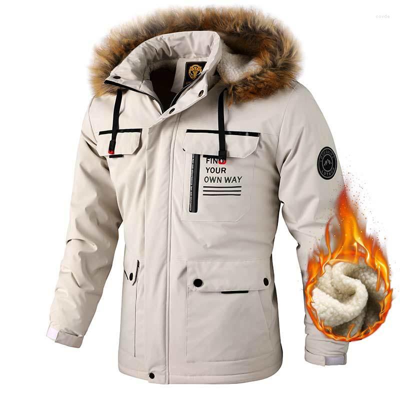 

Men's Jackets Autumn Winter Men's Jacket Casual Windbreaker Plus Velvet Hooded Waterproof Outdoor Soft Coat Parkas, Army green thin