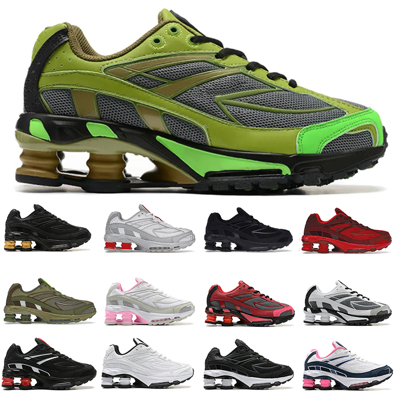 

2023 Mens running shoes women Shoxes Ride 2 x SP white black olive volt Speed Team red Cool Grey midnight navy metallic gold mens trainers outdoor sports sneakers, 10# olive volt
