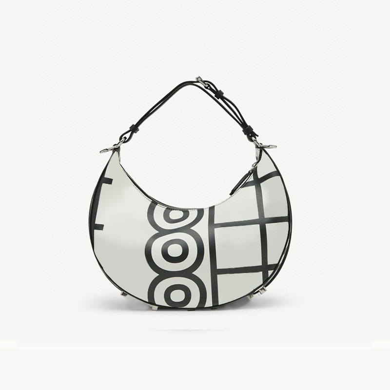 

16/29cm Designer Underarm Bag Geometric Crescent Moon Handbags Croissant Clutch Bags Women Crossbody Handbag Quality Zipper Luxury Purse Genuine Leather Pouch