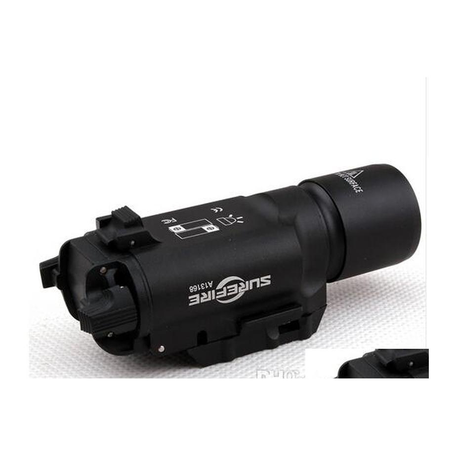 

Gun Lights Tactical 500 Lumens Led Rifle Flashlight X300 Lanterna White Light Torch For Hunting Drop Delivery Sports Outdoors Dh947