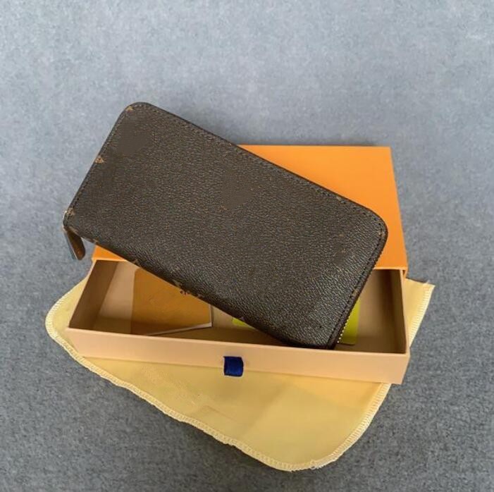 

Fashion Women Men Wallet Genuine Leather Wallets Single Zipper Wallets Louiseity Lady Viutonity Ladies long classical purse with box Card 60017, Emboaaed pink wallet