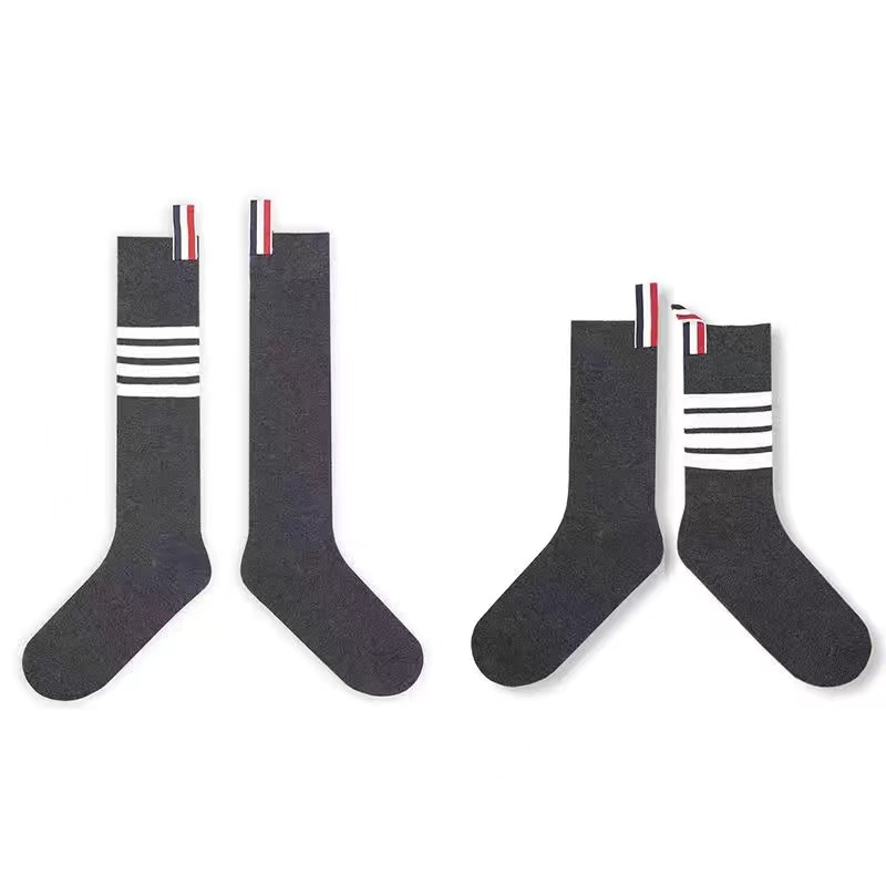 

Socks Underwear Designer thom luxury Mens Womens brown cotton Sock Classic Letter Comfortable Fashion Movement Stocking C9, 4 pairs