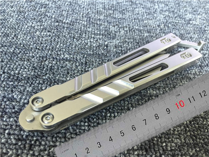 

DESPERADO AB Butterfly Free-swing knife 9Cr18Mov Blade All-steel handle BRS ALPHA BEAST knives BM 30 31 40 41 43 47