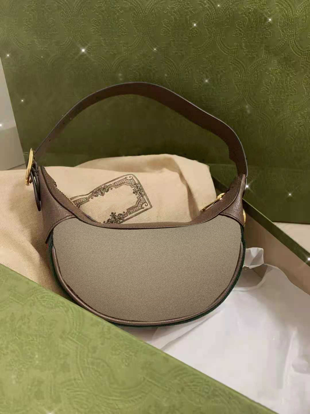 7A TO quality Ophidia mini Bags Women's men crossbody tote Luxury Designer woman famous original small wallet FREE card pockets Half moon Shoul