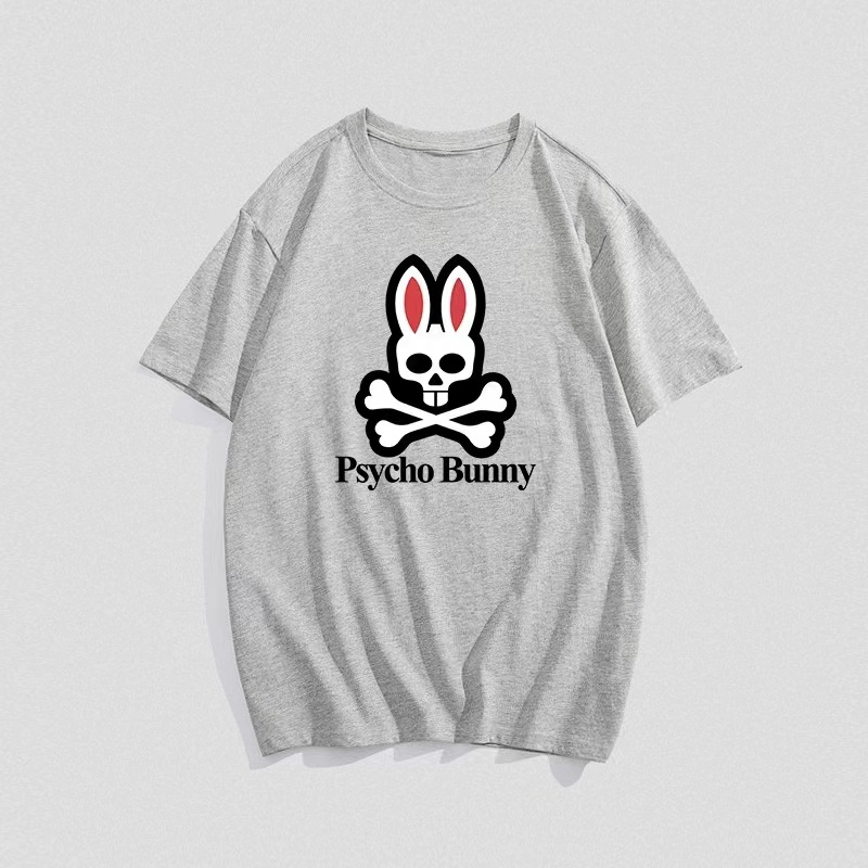 

T Shirts Mens Women Designers Cotton Tees Tops Man S Casual Chest Printing Letter Shirt Psycho Bunny Luxurys Clothing Street Shorts Sleeve Clothes design Tshirts, Pink