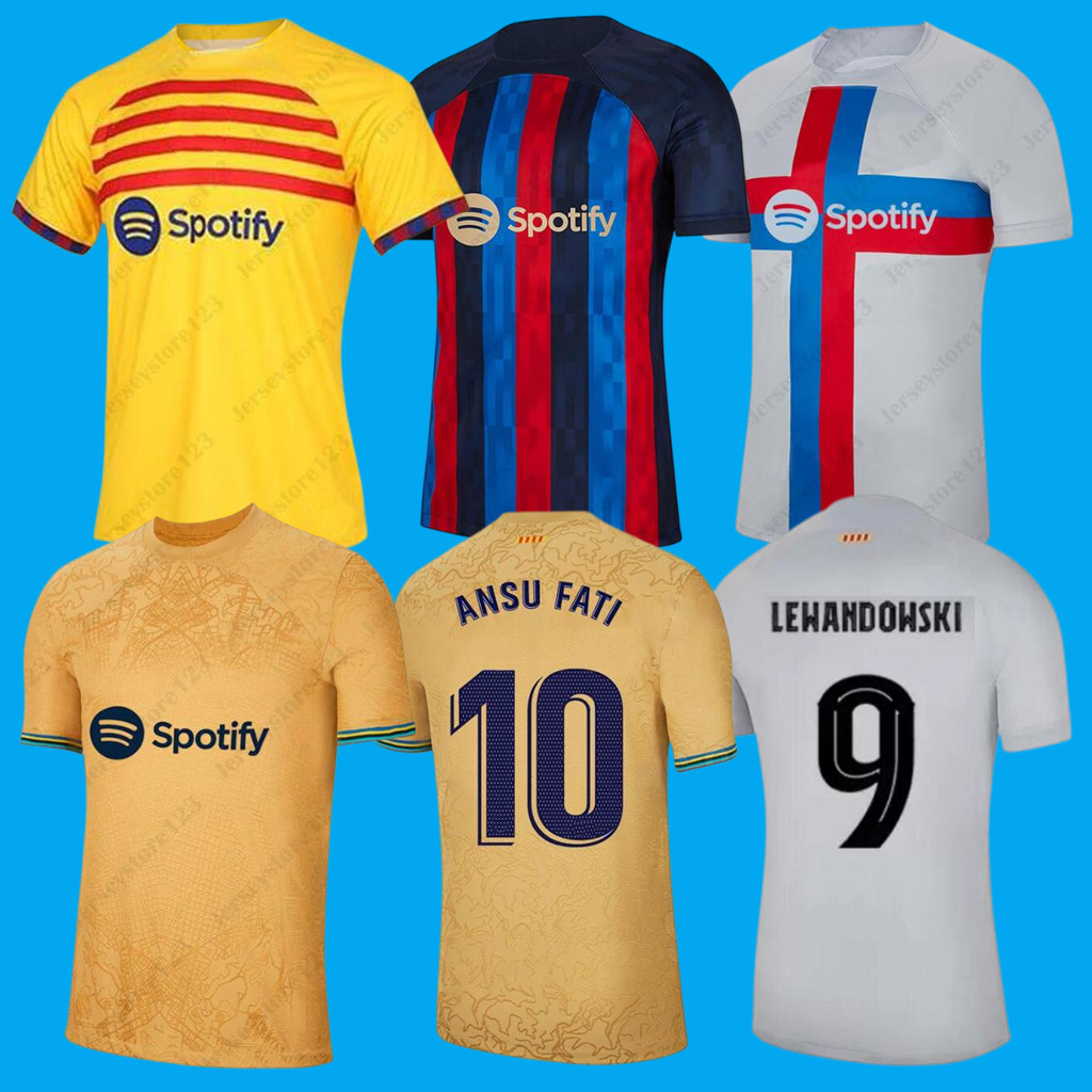

22 23 PEDRI LEWANDOWSKI soccer jerseyS 4th GAVI camiseta de futbol FERRAN 2022 2023 FC ANSU FATI RAPHINHA barcelona ERIC football shirt men barca kit equipments