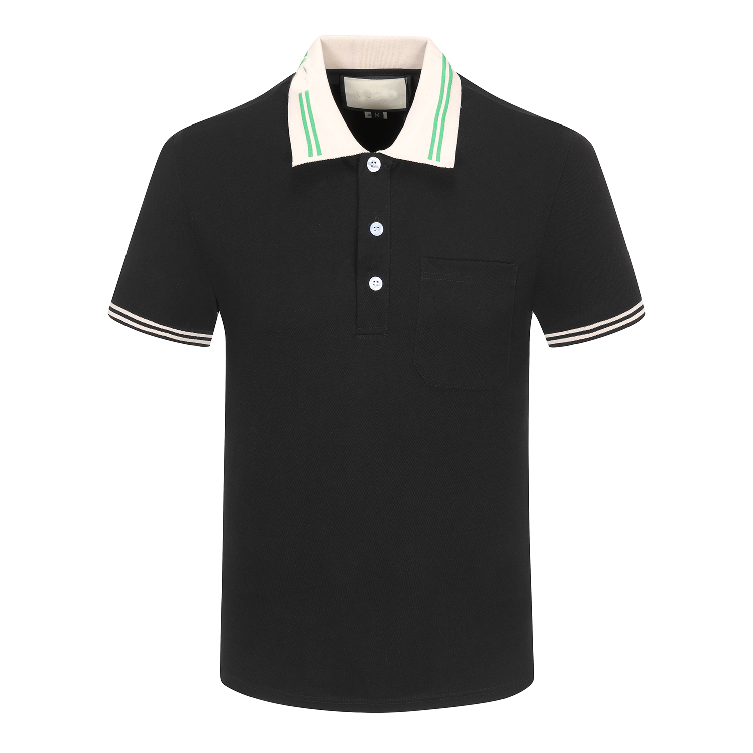 

2023 Summer Designer Mens polo Shirts womens luxury color collar front stripe print TShirts Embroidery letter print t-shirt casual poloshirt black, Multi