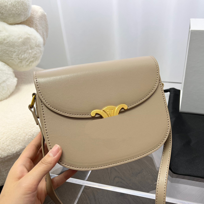 

Top quality Genuine leather TEEN TRIOMPHE Shoulder Bag famous Women's men tote flap crossbody Bags Luxury Designer woman fashion Evening, Red