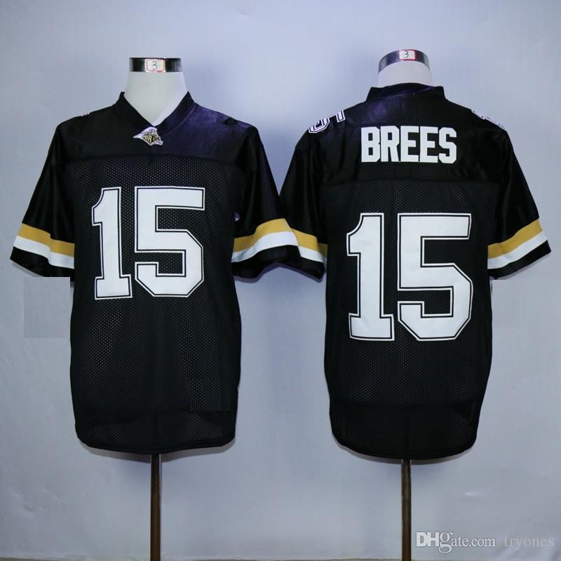 

Football Jerseys 15 Drew Brees Jersey Purdue Boilermakers Drew Brees College Football Jerseys Black Stitched Football Shirts Mens M-XXXL