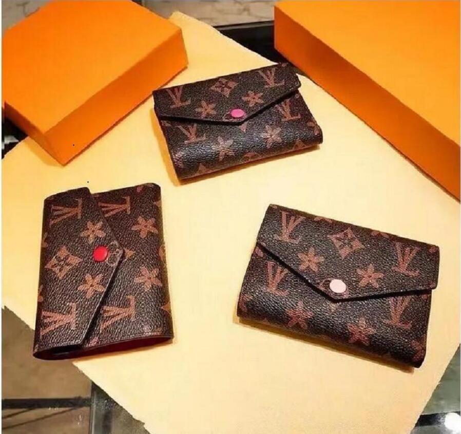 

Luxury design wallet ladies genuine leather long wallets foldable coin purse foldables folder passport holder photo bags with box louise vutton Crossbody viuton, Red