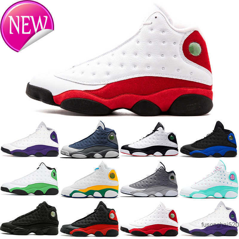 

2022 2021 wholesale men 13 13s baketball shoes jumpman Atmosphere Grey Aurora Green playground Hyper Royal He Got Game Flint court purple AOKZ, Bred