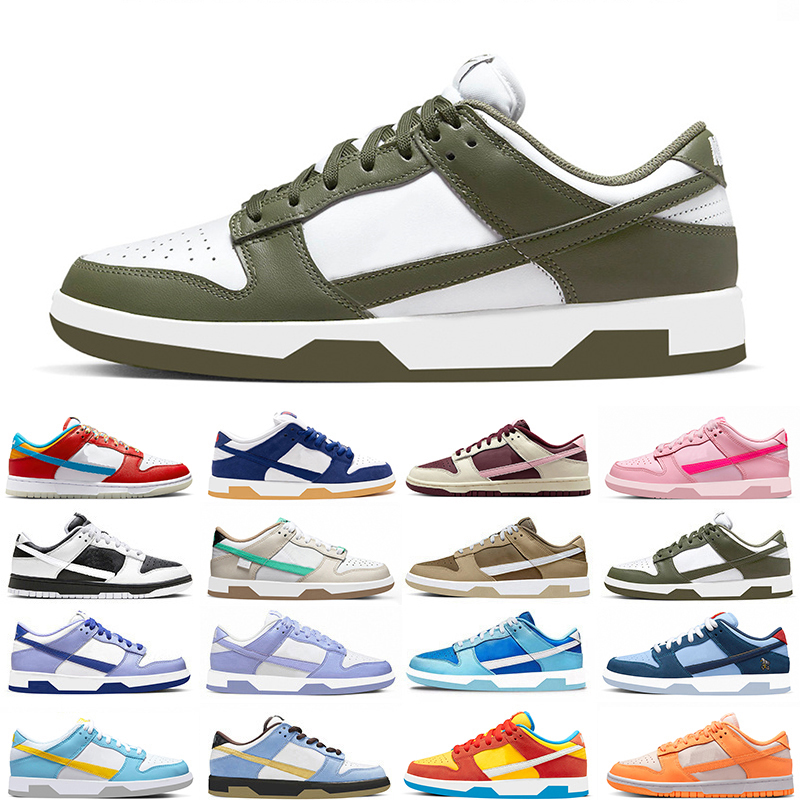 

Medium Olive Running Shoes LA Dodgers low Triple Pink Valentines Day Peach Cream Phillies Judge Grey Why So Sad Fruity Pebbles Trainer 1th., Item#1