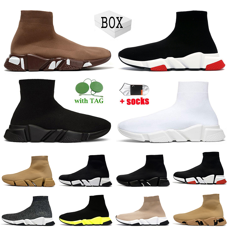 

Designer Boots Boot Paris Sock Shoes Triple Black White Red s Beige Casual Sports Sneakers Socks Trainers Mens Women Knit Ankle Booties Platform Shoe Speed Trainer, A18 graffiti 36-45