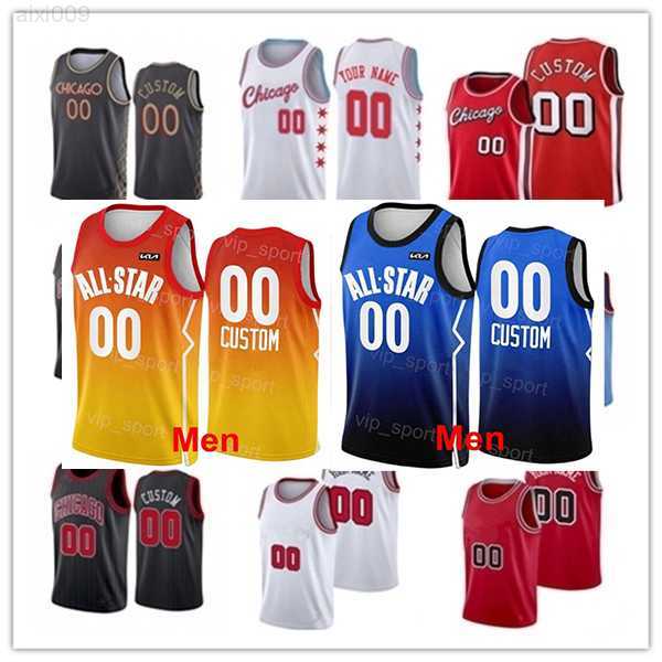 

2023 All-Star Basketball Jersey Mens Womens Youth Chicago''Bulls''Alex 6 Caruso DeMar 11 DeRozan Nikola 9 Vucevic Zach 8 LaVine 12 Ayo Dosunmu 2 Lonzo Ball Custom, Colour