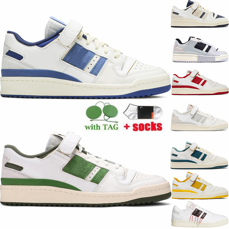 

Forum 84 Low Designer Shoes For Men Womens Classic White Wild Teal Bright Blue Vivid Red Black Easy Yellow Fashion Luxury platform sneaker Leather Trainers, 18