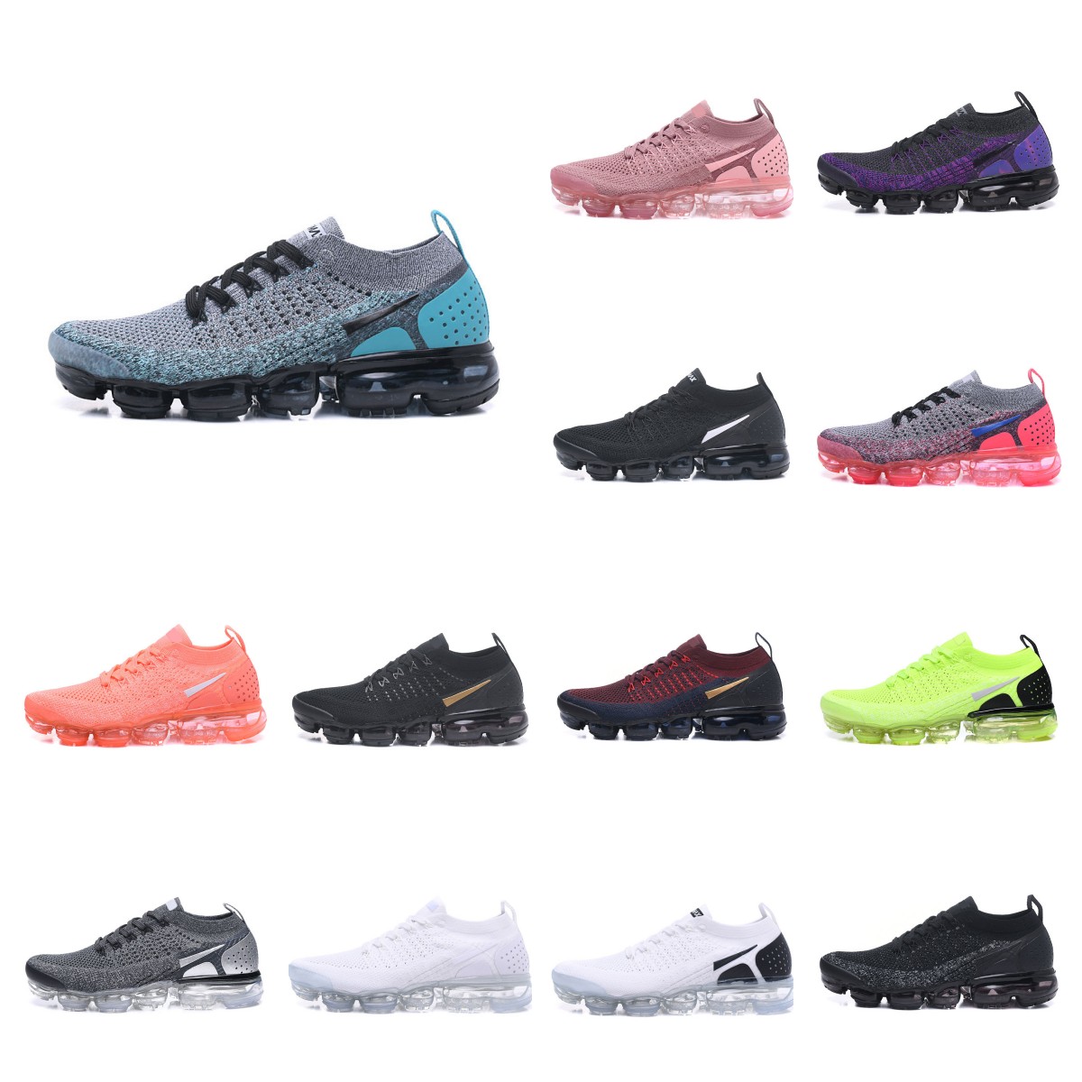 

FK2018 Vapores Running Shoes Men Women 2021 360 Tn Plus Fly Knit Flynit Obsidian Oatmeal Triple Black White Team Red Pure Platinum Sports Sneakers, #6