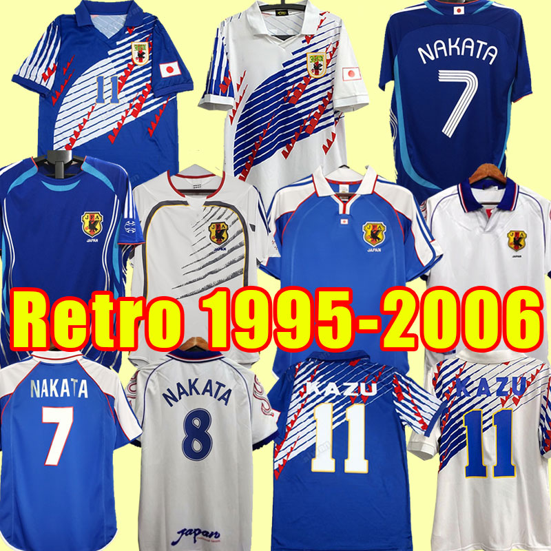 

1998 Japan National Team NAKATA Mens Soccer Jerseys SOMA AKITA OKANO KAWAGUCHI Retro Home Football Shirt KAZU HATTORI Goalkeeper 1995 1998 2000 2006 HOME aWAY