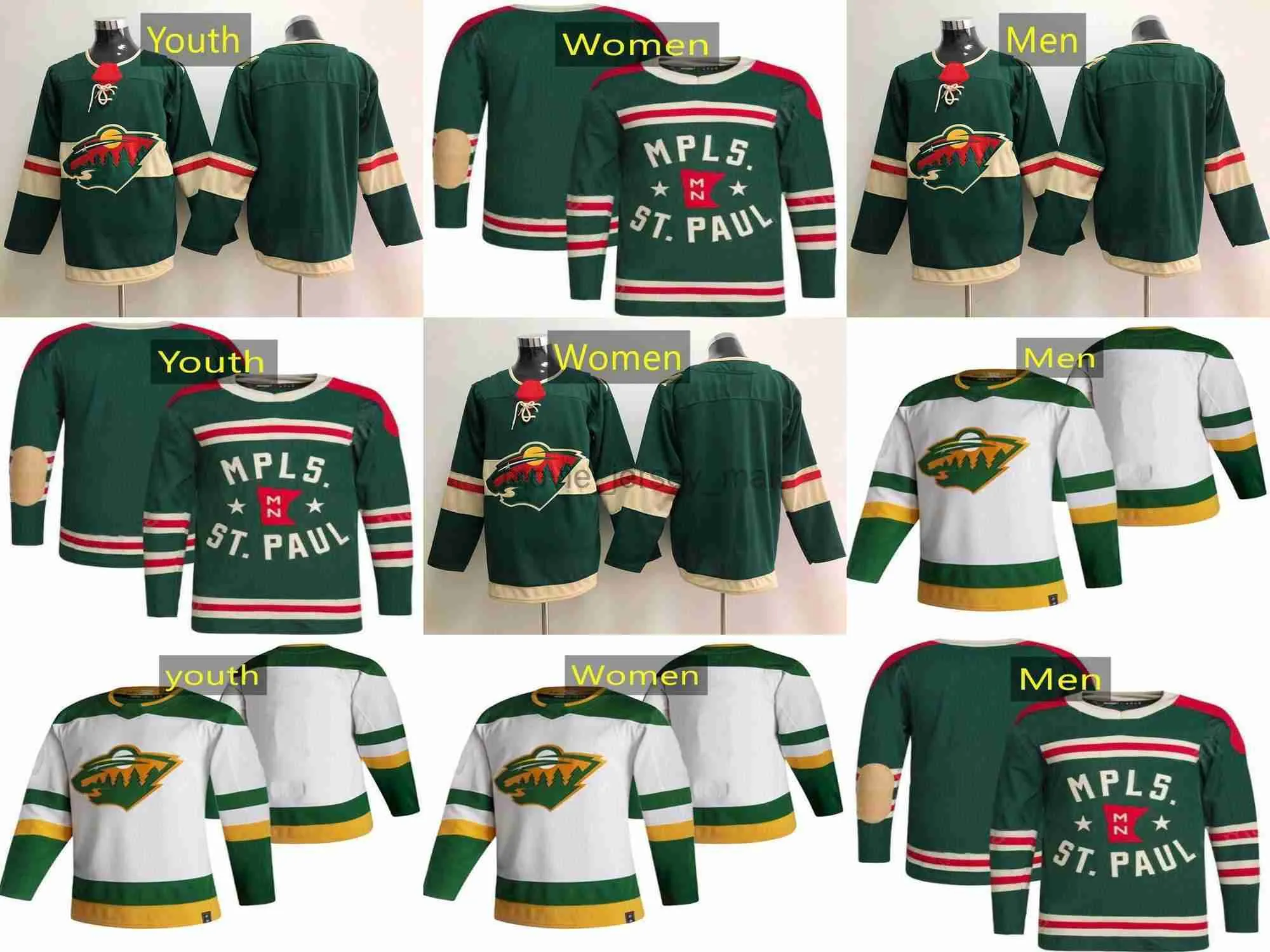 

CUSTOM Minnesota Hockey Jerseys Wild 12 Matt Boldy 17 Marcus Foligno 24 Matt Dumba 97 Kirill Kaprizov 36 Mats Zuccarello 5 Jacob Middleton 1, As