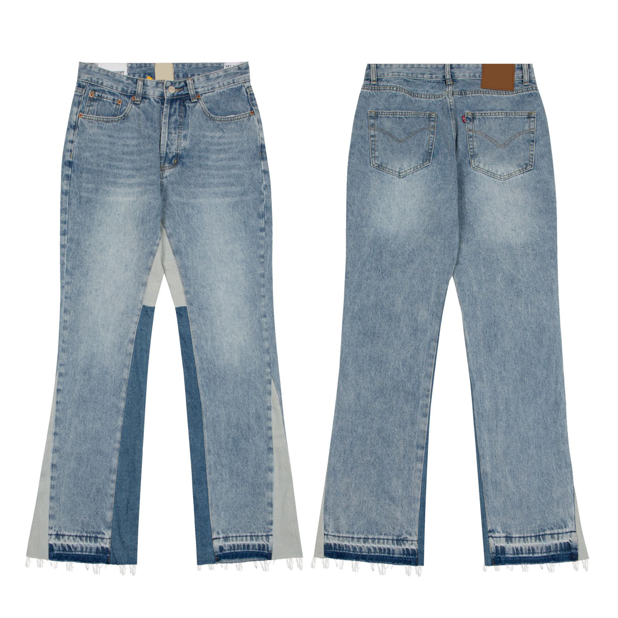 

Men's Plus Size Pants 2022ss Unwashed Selvedge Mens Raw Denim Jeans Indigo Small Quantity Wholesale Price Japanese Style Cotton Japan RED T4D3