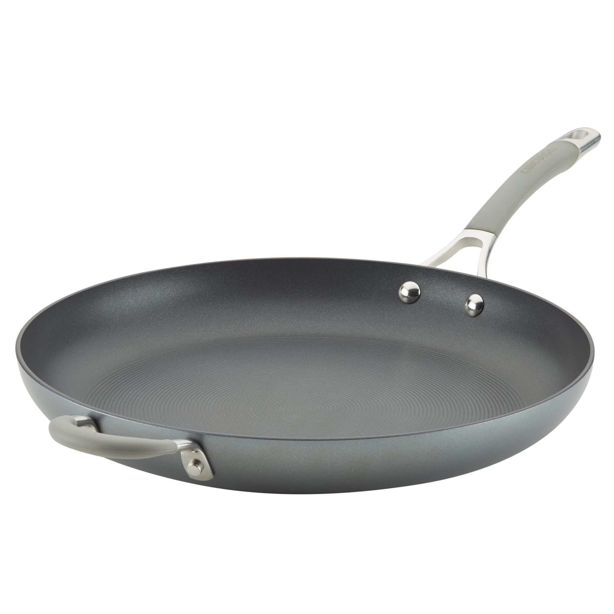 

Circulon 14 Inch Elementum Nonstick Frying Pan Skillet with Helper Handle Oyster Gray