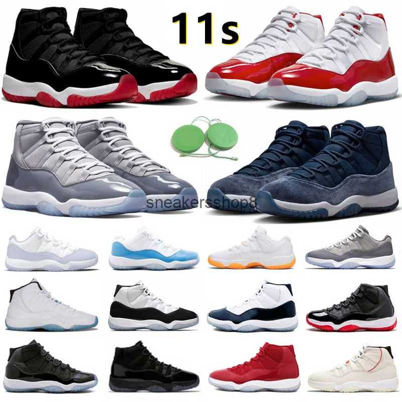 

11 11s Mens Basketball Shoes Cherry Midnight Navy Cool Grey Pure Violet Citrus Legend Gamma UNC Blue Bred Cap Gown Concord Space Jam Men, Color#1