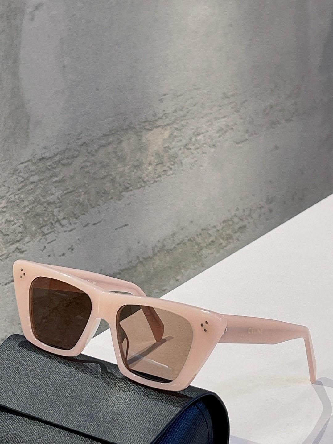 

Top New cat eye sunglasses womans designer Original Sunglasses famous fashionable retro luxury eyeglass trend design women eyewear with box have logo CELI S187