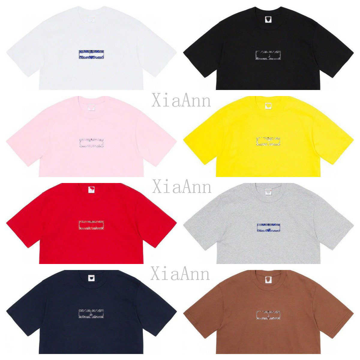 

Designer Luxury fashion brand supremo Joint payment Classic Mens And Womens T Shirt pattern alphabet Summer High Street Trend Tee